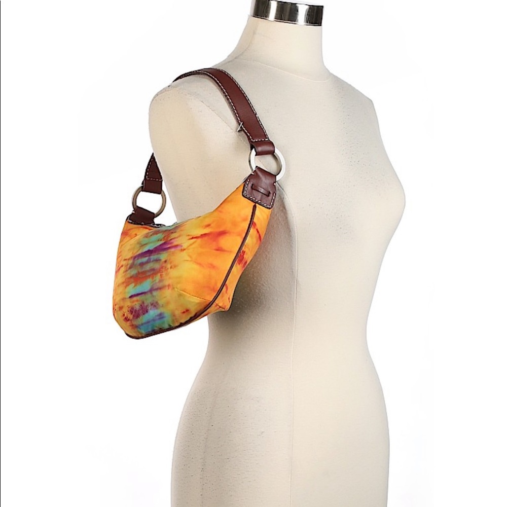 Donald J Pliner Mini Watercolor Hobo Bag flawed - Picture 3 of 16
